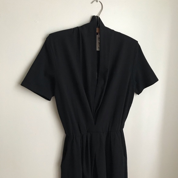 Vintage Deep V Shorts Zip Back Romper - Picture 2 of 10